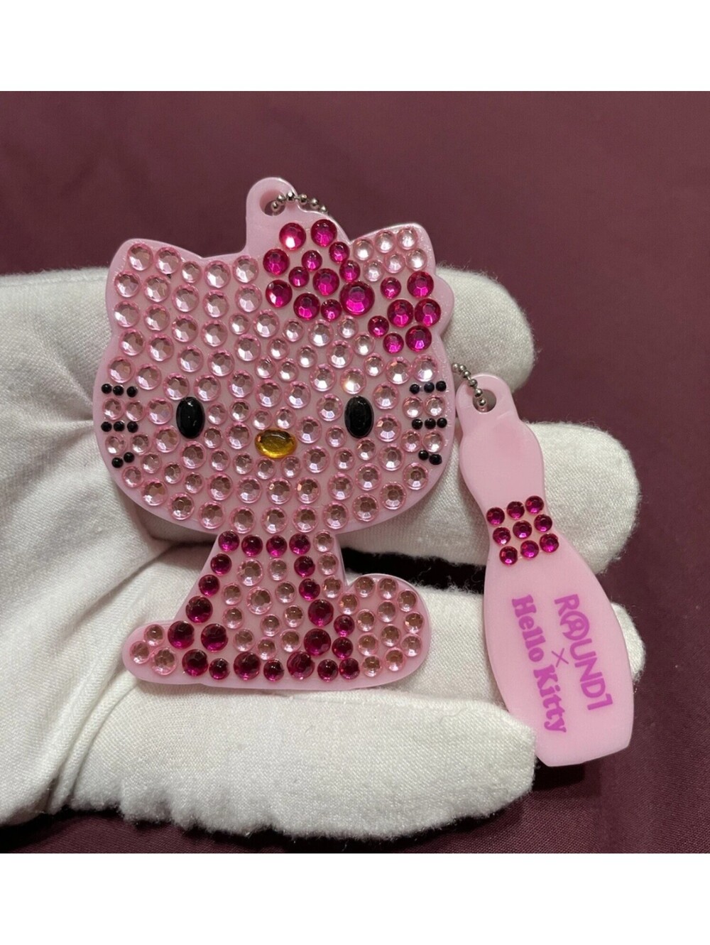 Hello Kitty X Round 1 Keychain Strap Charm Japan Exclusive